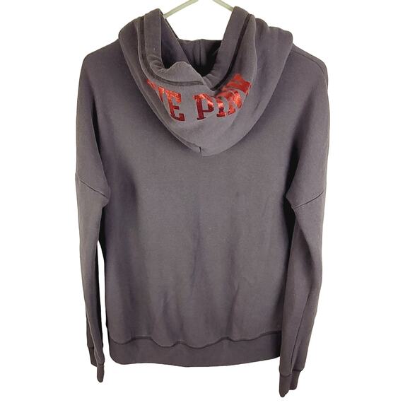 Victoria's Secret Pink womens gray sequined Ohio State University hoodie size XS - Picture 2 of 5